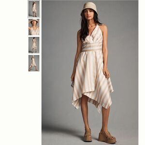 Anthropologie Maeve Asymmetrical Wrap Shirt Dress